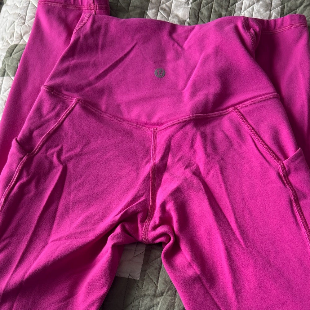lululemon athletica High-Waist Pocket Leggings in Bright Pink